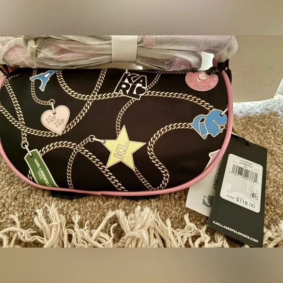 NWT Karl Lagerfeld Paris Amour Signature Patch Belt Bag. - Picture 3 of 3